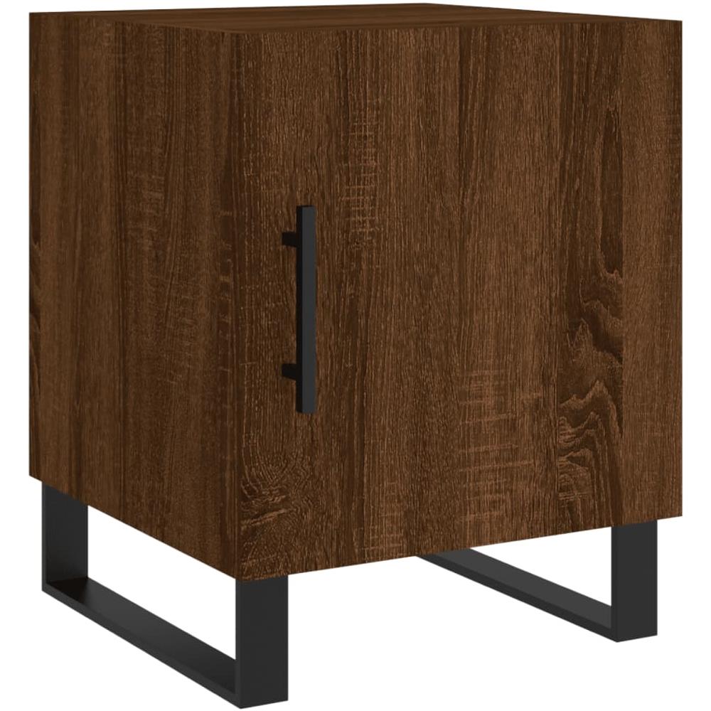 Comodino Rovere Marrone 40x40x50 Cm In Legno Multistrato - Foto 2