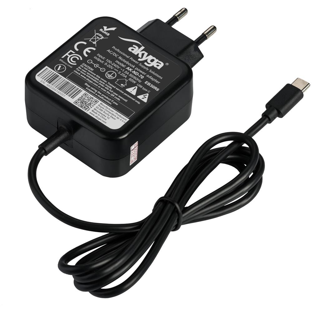 AK-ND-70 adattatore e invertitore Interno 65 W Nero - Foto 2