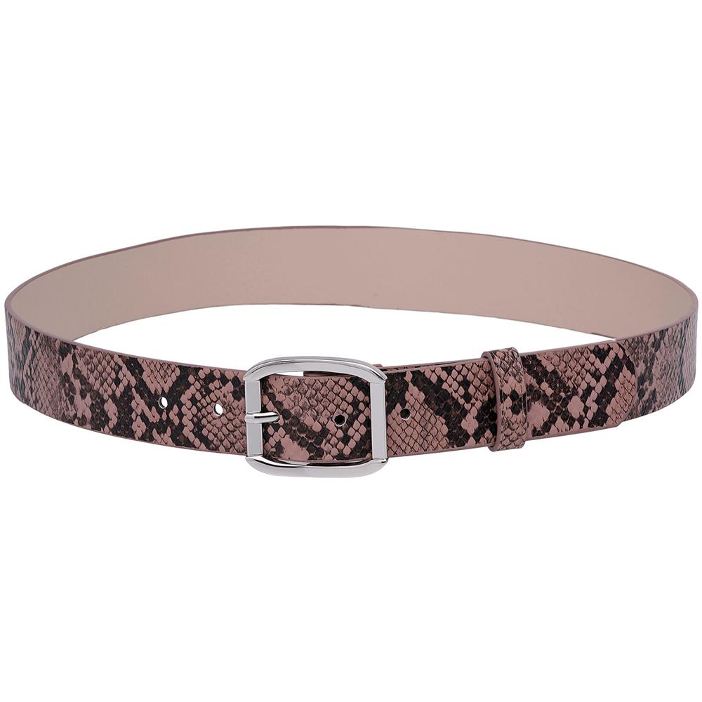 Cintura Stampa Serpente Grigio Esotico - Foto 1