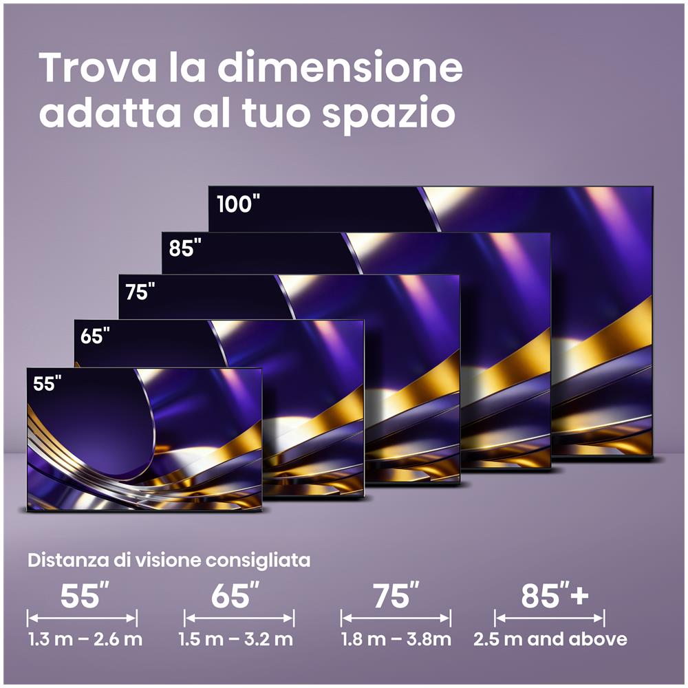 Smart TV MiniLED 165Hz 55" 4K 55U7S PRO, Schermo Anti-Riflesso, Dolby Atmos 2.1.2 By Devialet, VIDAA OS, Dolby Vision IQ, Native 165Hz Game Mode, 4 HDMI 2.1, Wifi, BT, AirPlay2, lativù 4K - Foto 14