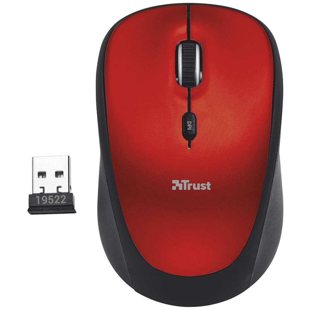Mouse Mini Yvi Wireless Colore Rosso - Foto 2