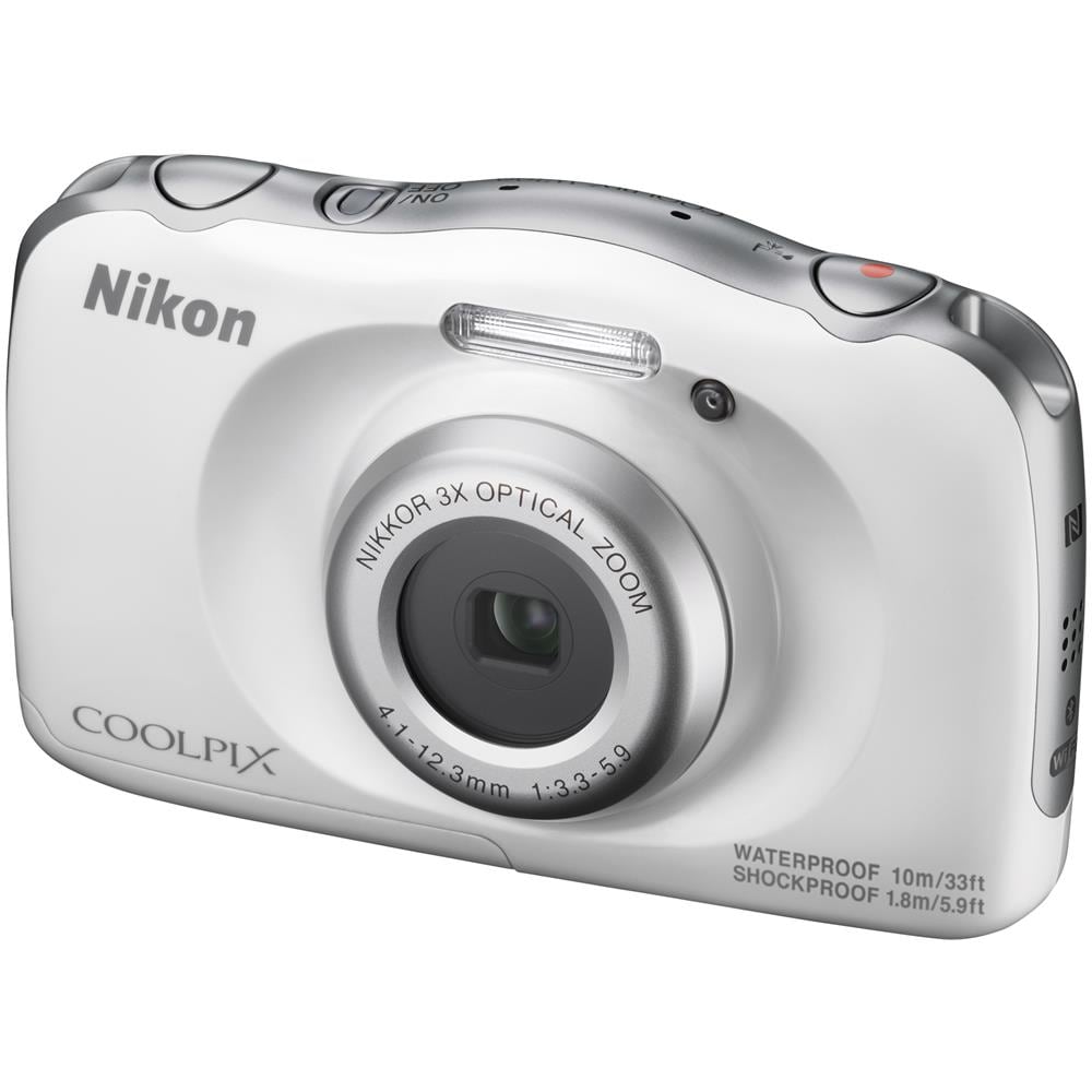 Coolpix W100 Bianco Sensore CMOS 13Mpx Zoom Ottico 3x Display 2.7" Filmati Full HD Wi-Fi Impermeabile - Foto 1