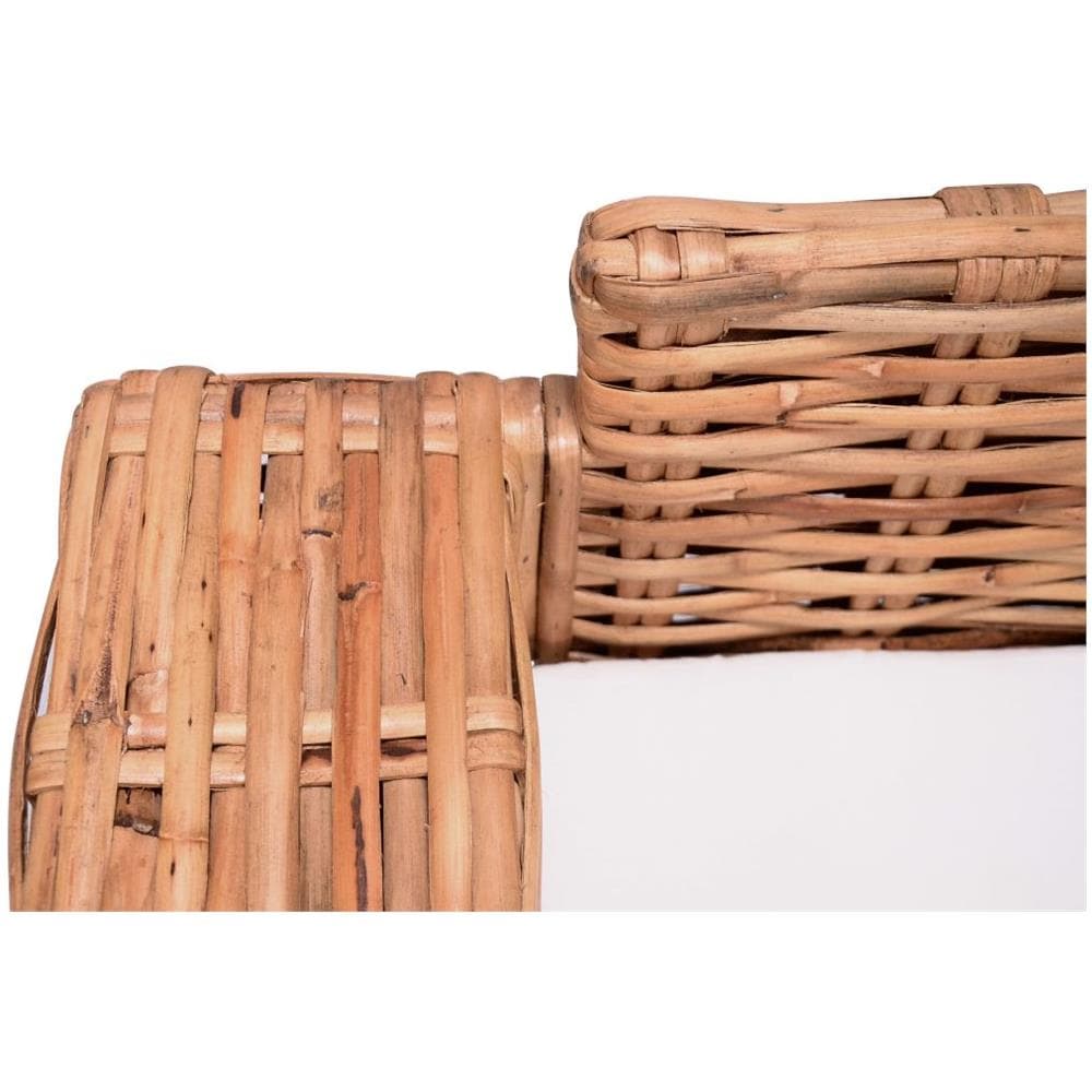 Divano a 2 Posti in Rattan Naturale 157 x 80 x 67 cm - Foto 5