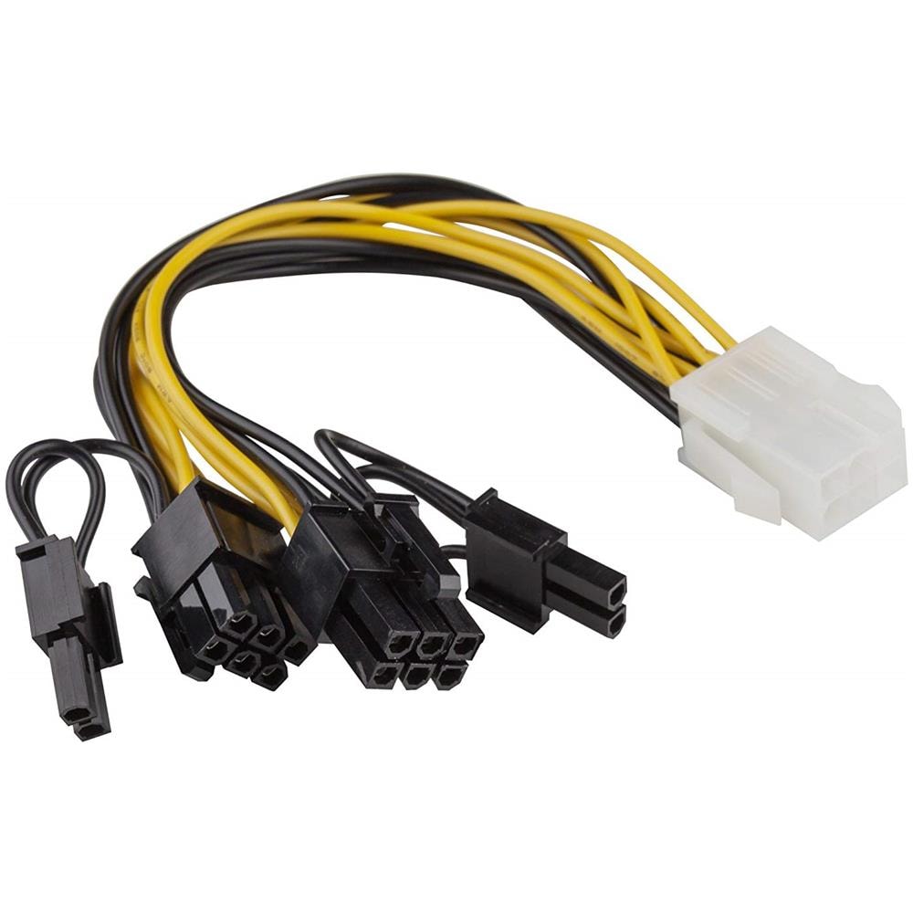 Adaptare 35118 Cavo Di Alimentazione Della Scheda Grafica Da 20 Cm Spina Da 8 Pin Pcie Maschio A 2 X 8 Pin (6 + 2) Neri - Foto 1