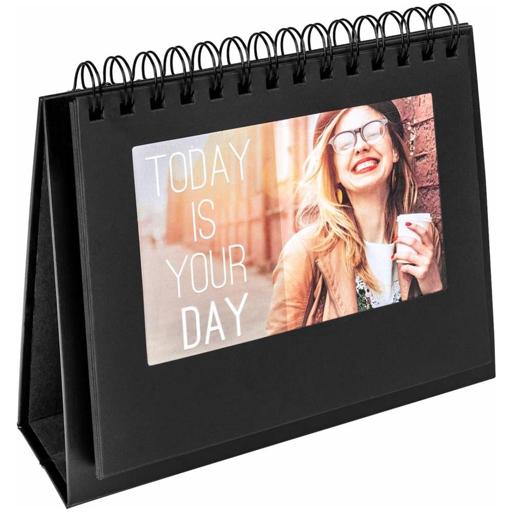 Spiral photo frame 10x15 black Pappe 12 photos SB015B - Foto 1