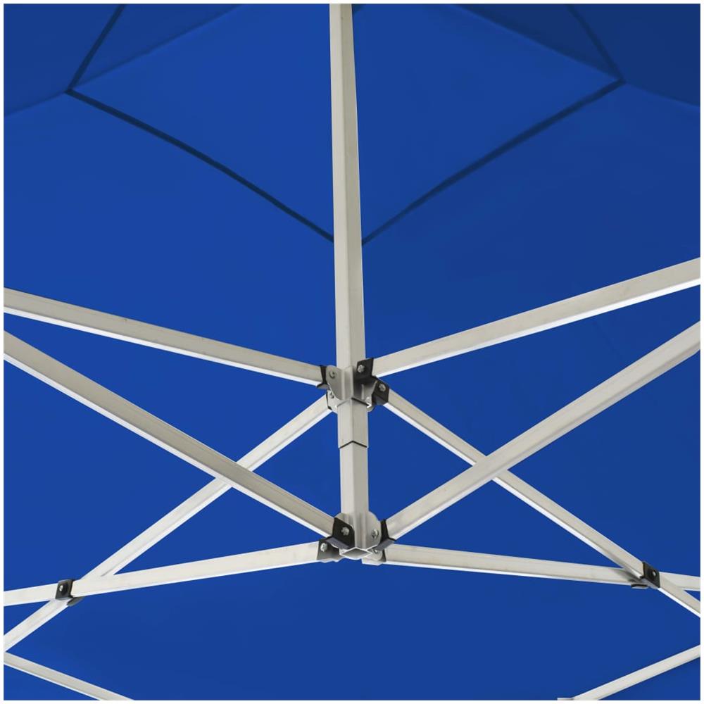 Gazebo Professionale Pieghevole Alluminio Con Pareti 2x2m Blu - Foto 2