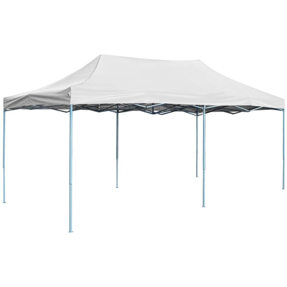 Gazebo Professionale Pieghevole 3x6 M Acciaio Bianco - Foto 1