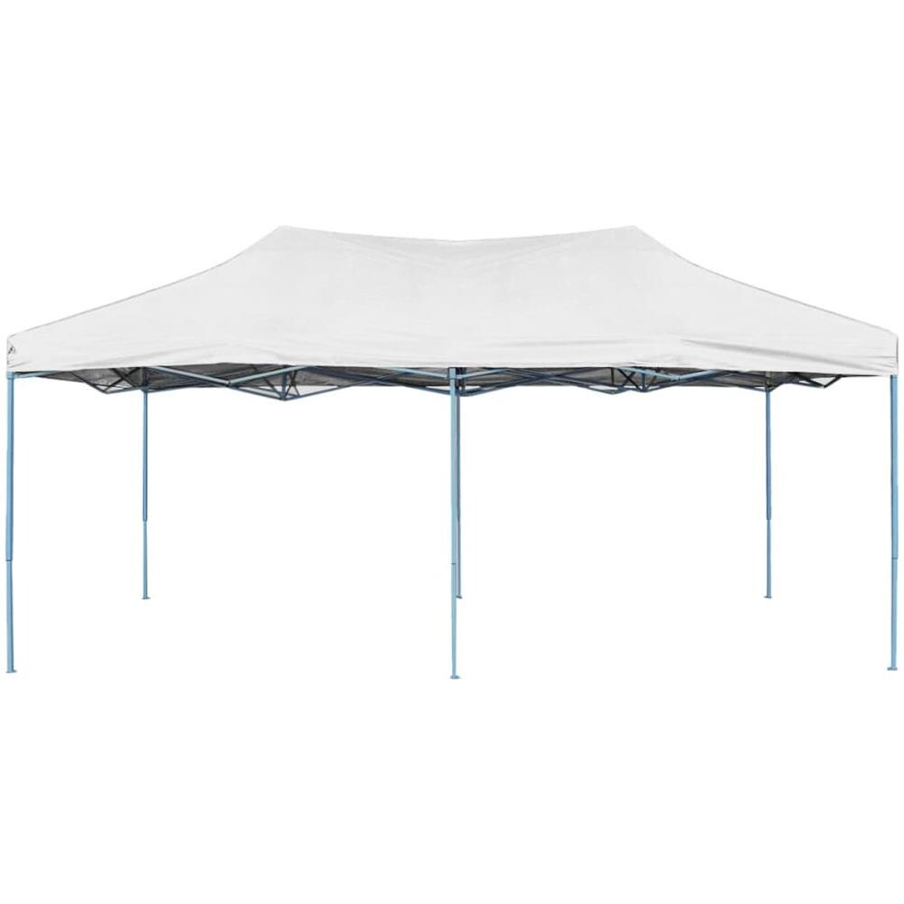 Gazebo Professionale Pieghevole 3x6 M Acciaio Bianco - Foto 2
