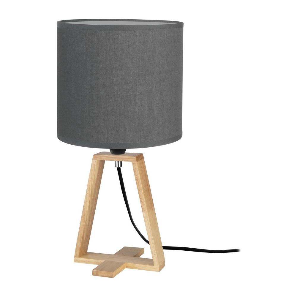 Lampada Da Tavolo Drum Shade E14 40w Grigio - Foto 1