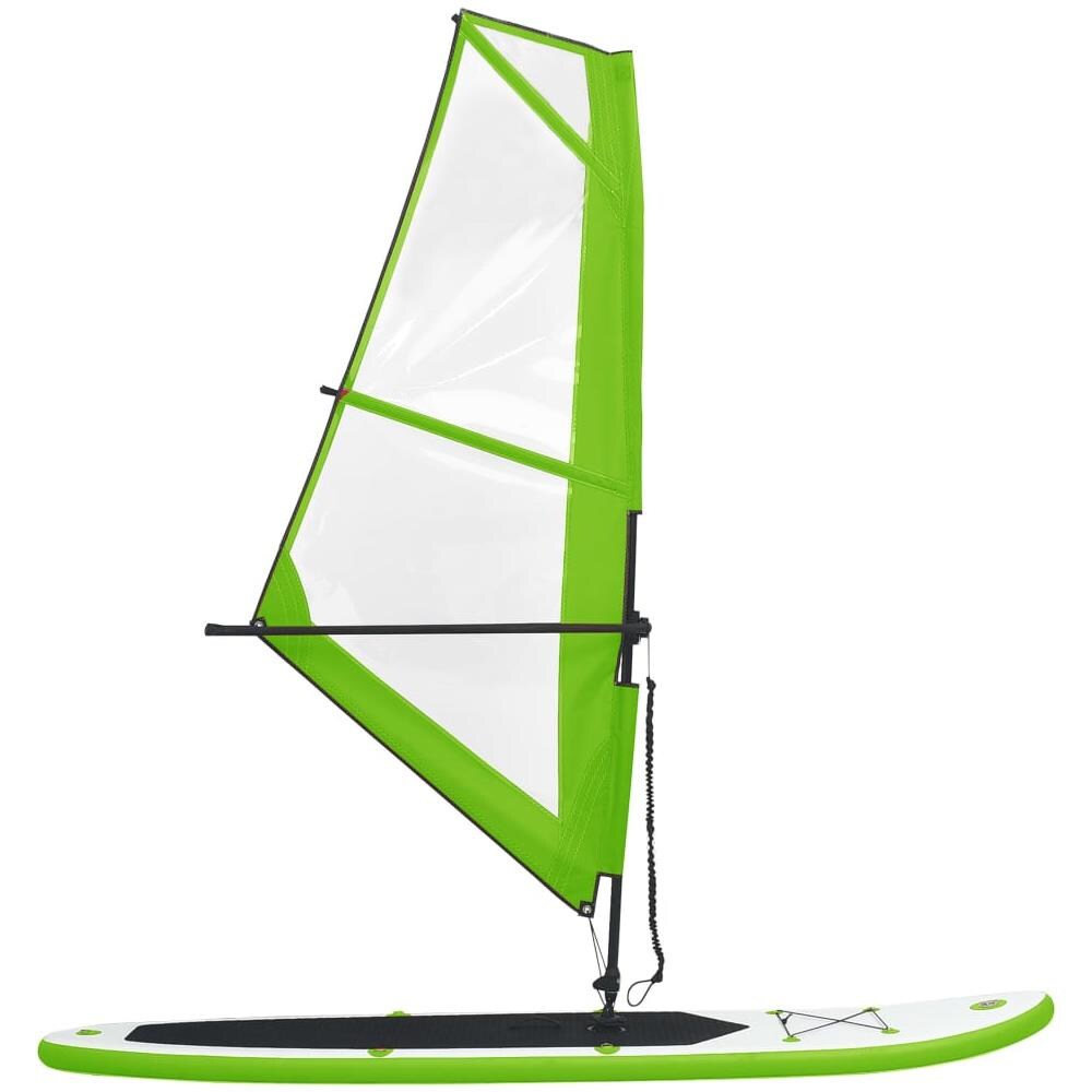 Set Tavola Gonfiabile da SUP con Vela Verde e Bianco - Foto 3