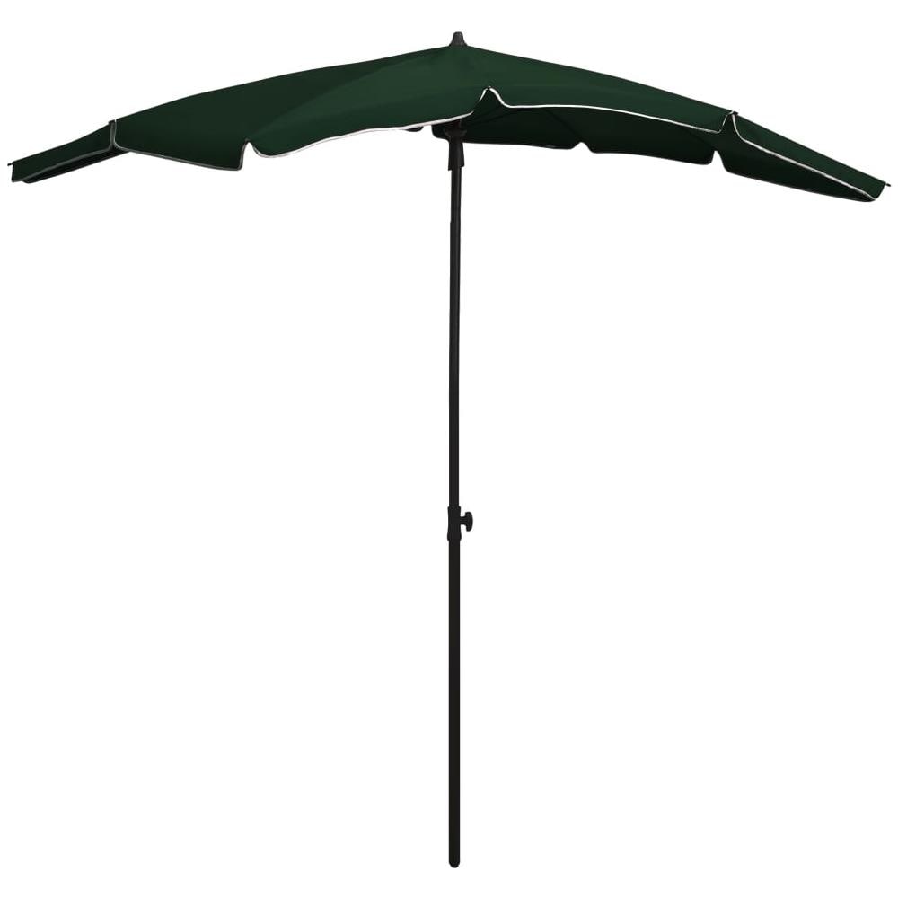 Ombrellone da Giardino con Palo 200x130 cm Verde - Foto 1