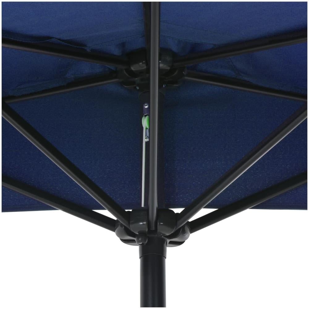 Ombrellone Balcone Palo in Alluminio Blu 300x150x253cm a Metà - Foto 7