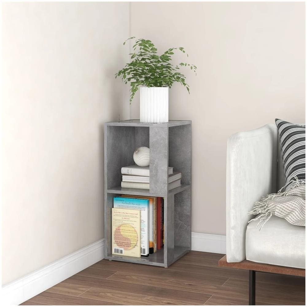 Armadio Angolare Grigio Cemento 33x33x67 cm in Truciolato - Foto 1