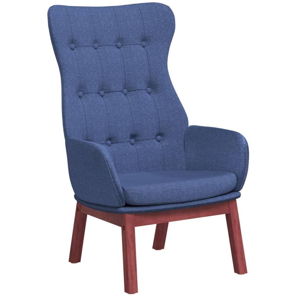 Poltrona Rilassante Blu In Tessuto - Foto 2