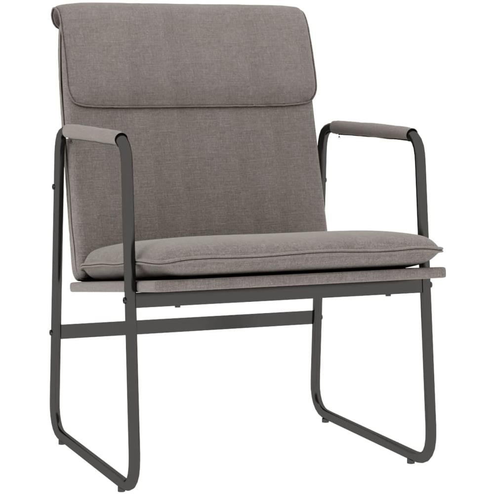 Sedia Lounge Tortora 55x64x80 Cm In Tessuto - Foto 2