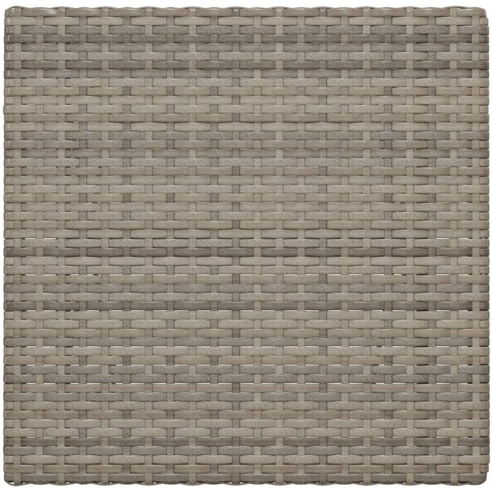 Tavolo Pieghevole Da Bistrò Grigio 55x54x71 Cm Polyrattan - Foto 3