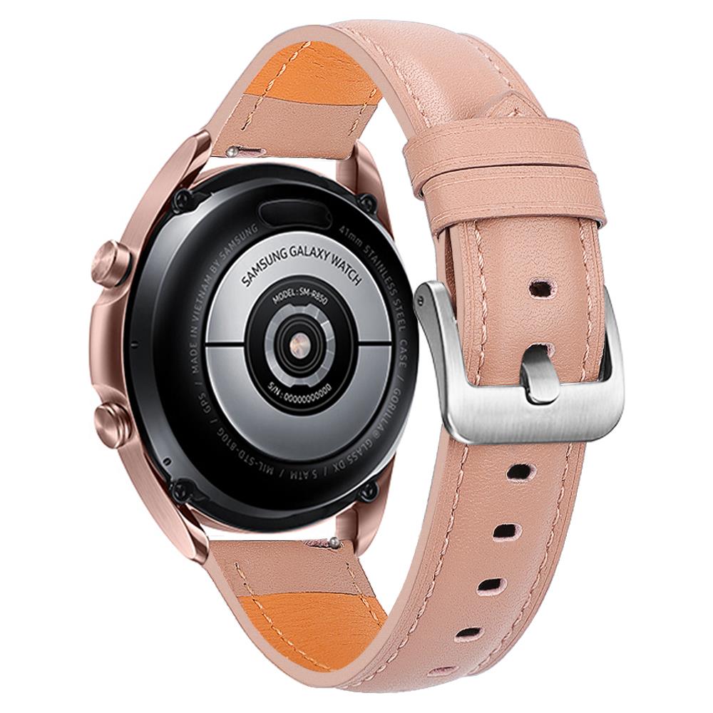 Cinturino In Pelle Per Samsung Galaxy Watch 3 Pink - Foto 2