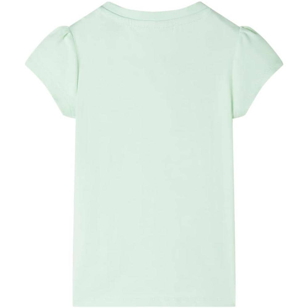 Maglietta da Bambina Maniche Aletta Verde Tenue 104 - Foto 2