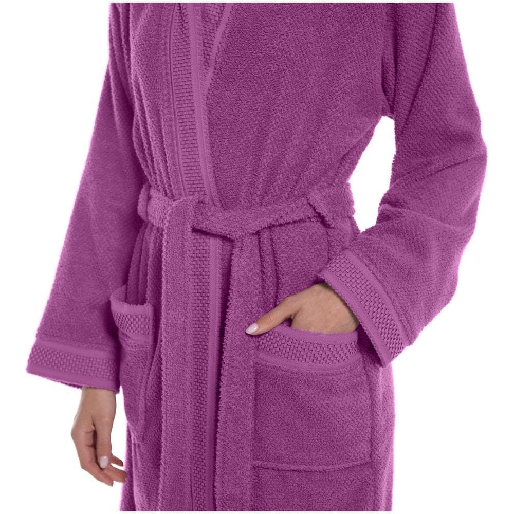 Accappatoio Con Cappuccio Spugnissima Gim In Cotone Colore Rosa Misura Xs - Foto 2