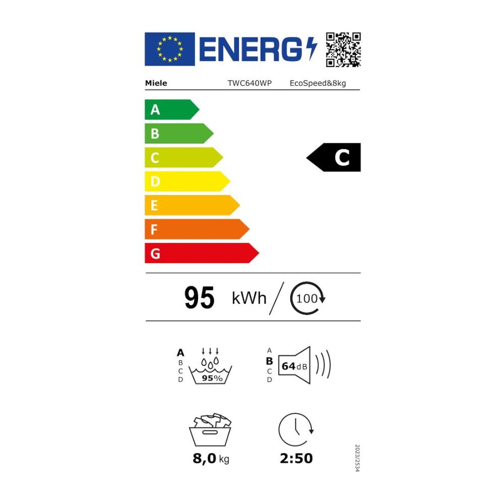 TWC640WP asciugatrice Libera installazione Caricamento frontale 8 kg Bianco - Foto 2