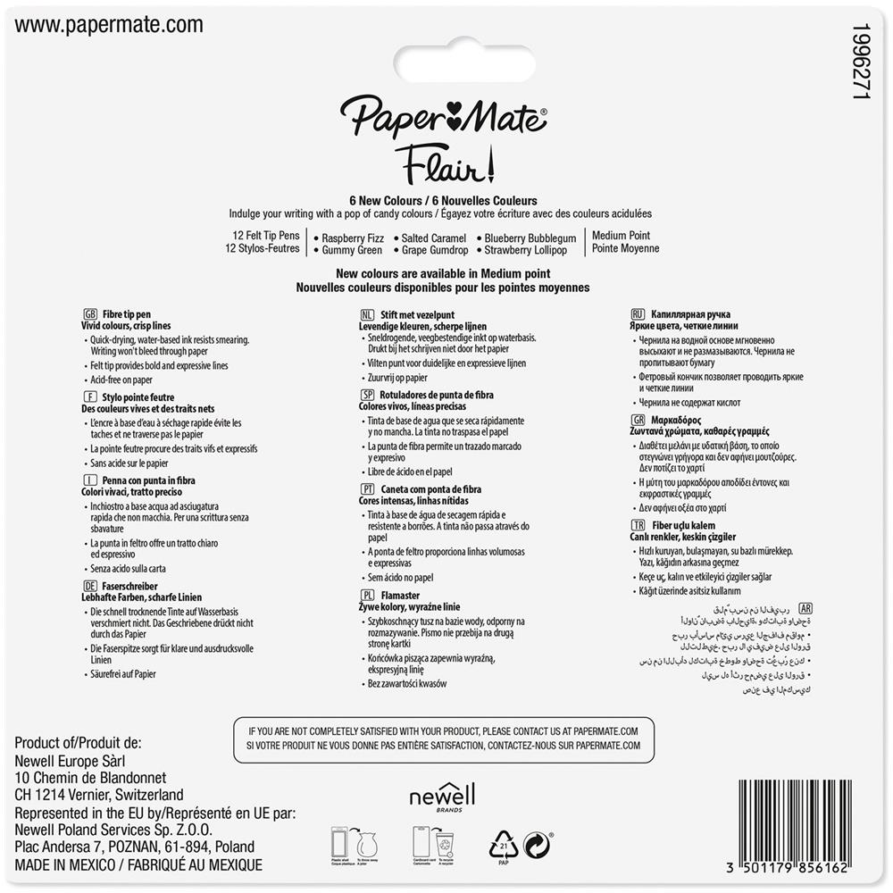 Confezione da 12 Penne Flair Candy POP con Punta Media - Foto 2