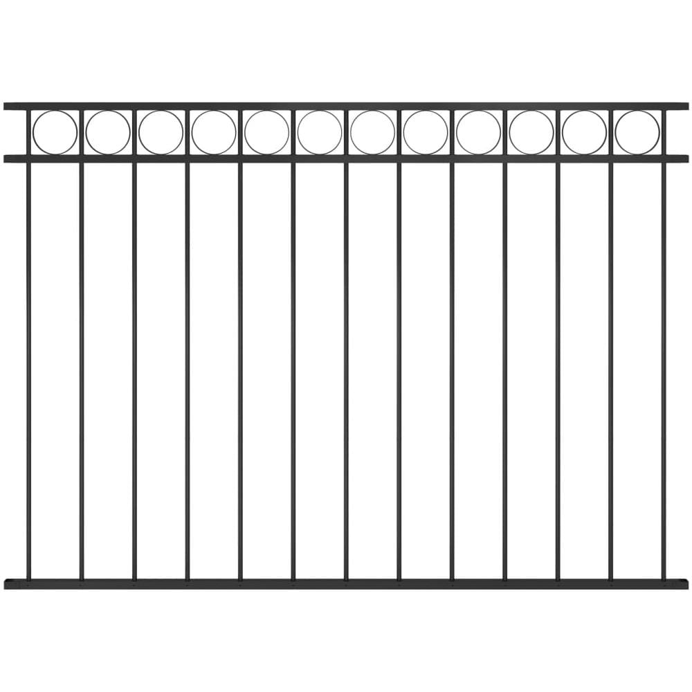 Pannello Di Recinzione In Acciaio 1,7x1,2 M Nero - Foto 1