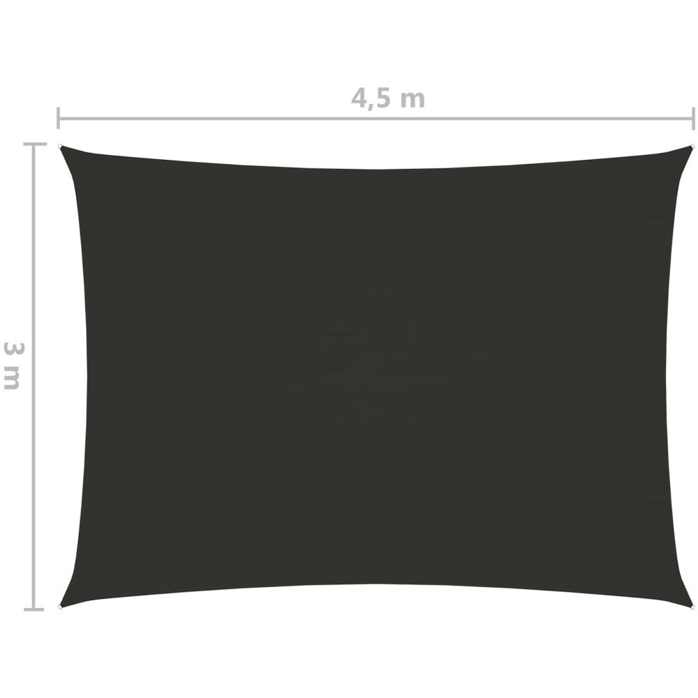 Parasole a Vela Oxford Rettangolare 3x4,5 m Antracite - Foto 6