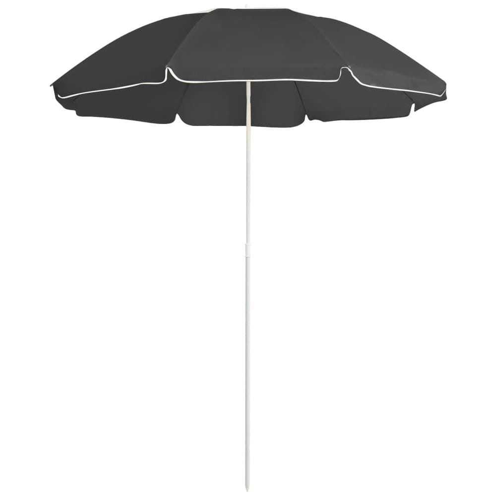 Ombrellone Giardino Decentrato 2.5x2.5m - Palo Laterale, Base A Croce, Beige, Air Vent