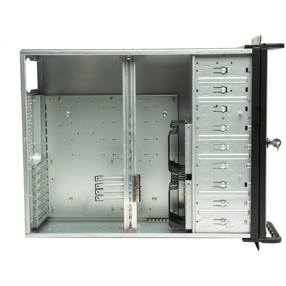 UK-4129, Portabagagli, SGCC, SECC, ATX, Micro-ATX, 4U, Nero, RoHS, CE - Foto 1