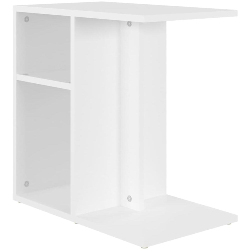 Tavolino Bianco 50x30x50 cm in Legno Multistrato - Foto 2