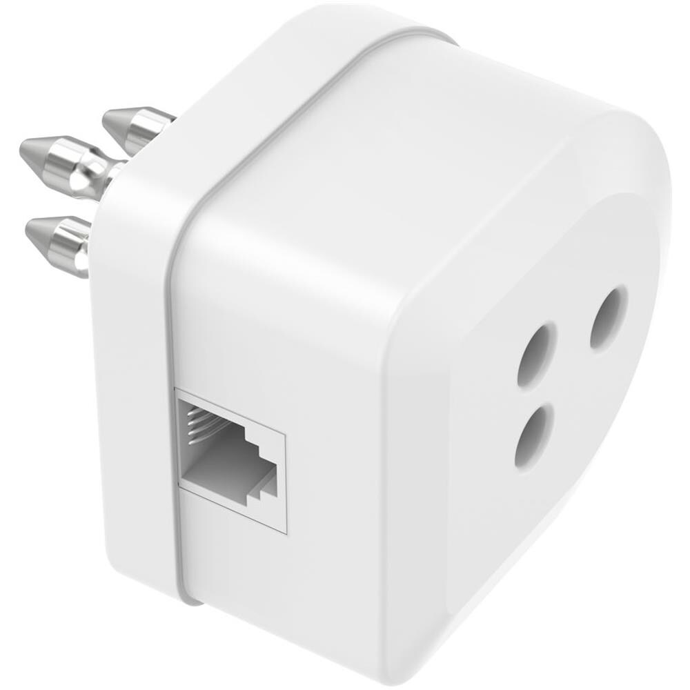 Adattatore telefonico spina tripolare / presa tripolare e presa jack 6p4c - Foto 1