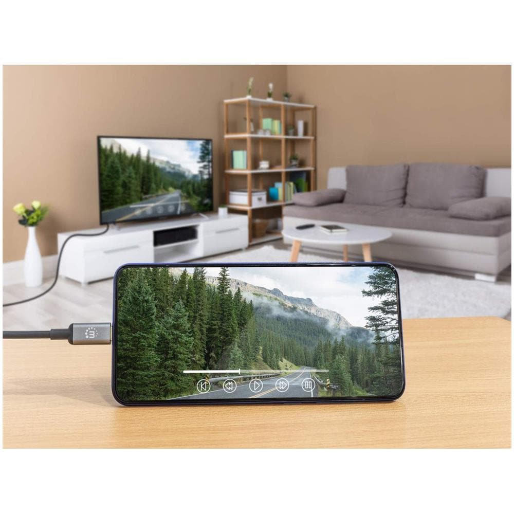 153591 cavo e adattatore video 1 m HDMI tipo A (Standard) USB tipo-C Nero, Grigio - Foto 7