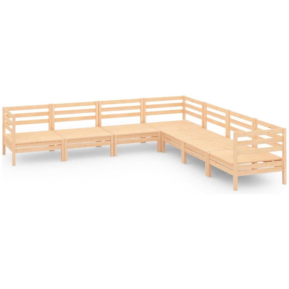 Set Salotto da Giardino 7 pz in Legno Massello di Pino - Foto 2