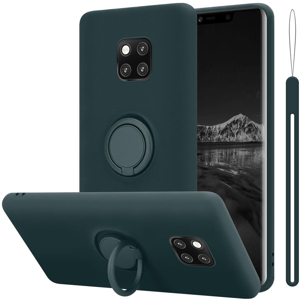 Cadorabo Custodia Compatibile Con Huawei Mate 20 Pro In Liquid Verde - Coperchio Protettivo In Silicone Tpu Flessibile Con Anello - Foto 1
