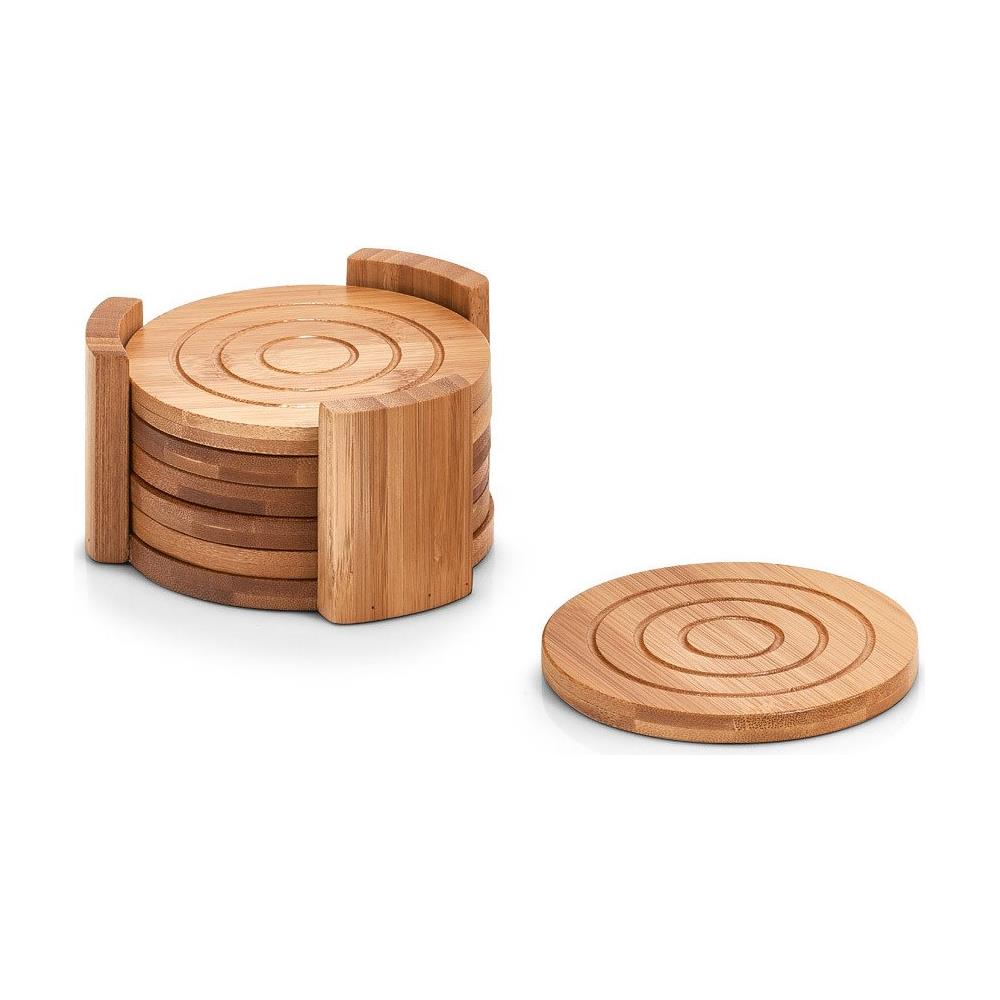 Supporto In Vetro, Cuscinetto, 100% Bambù - 7 Pezzi Inclusi, Zeller - Foto 1