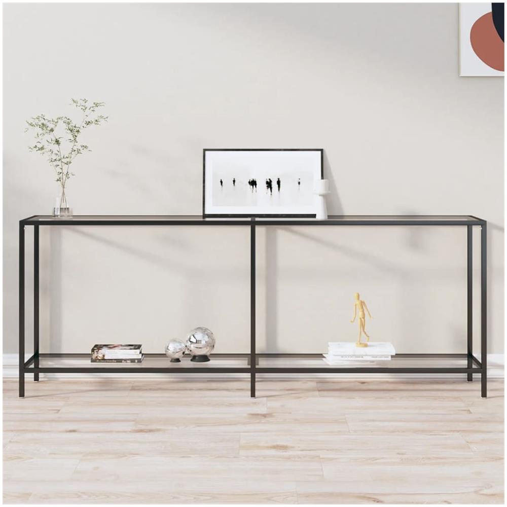 Tavolo Consolle Trasparente 200x35x75,5 Cm In Vetro Temperato - Foto 1