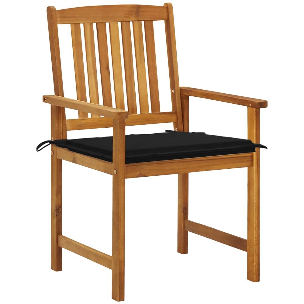 Sedie Da Giardino Con Cuscini 6 Pz In Legno Massello Di Acacia - Foto 2