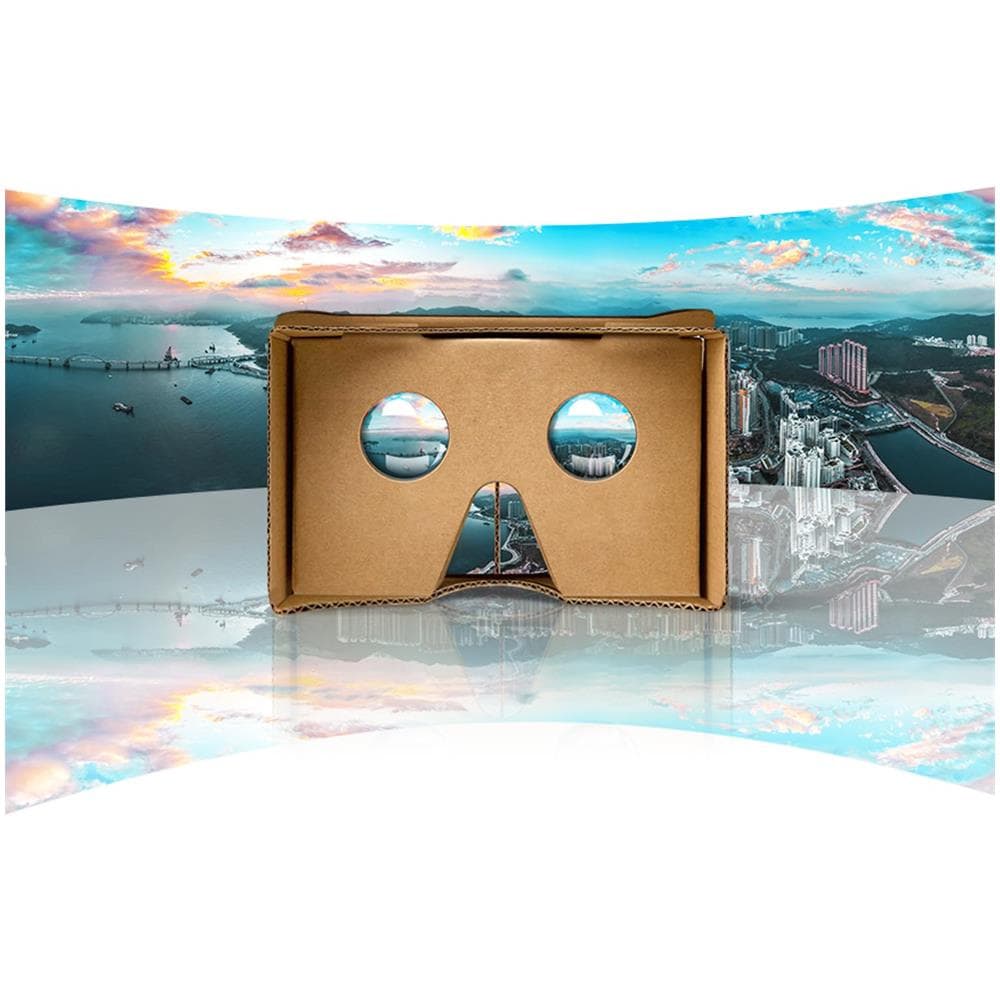 Casco Vr Smartphone In Cartone Riciclato Ultracompatto Marrone - Foto 2