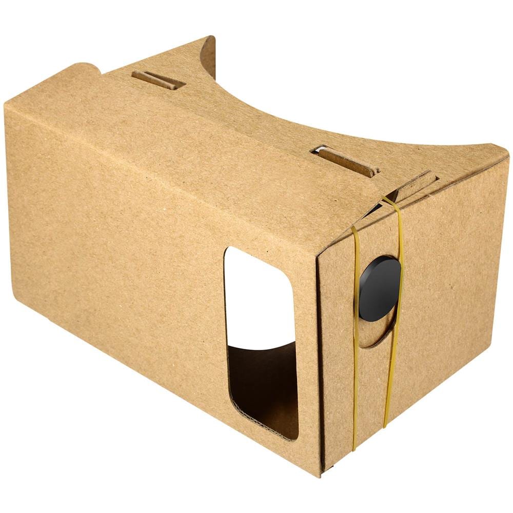 Casco Vr Smartphone In Cartone Riciclato Ultracompatto Marrone - Foto 1