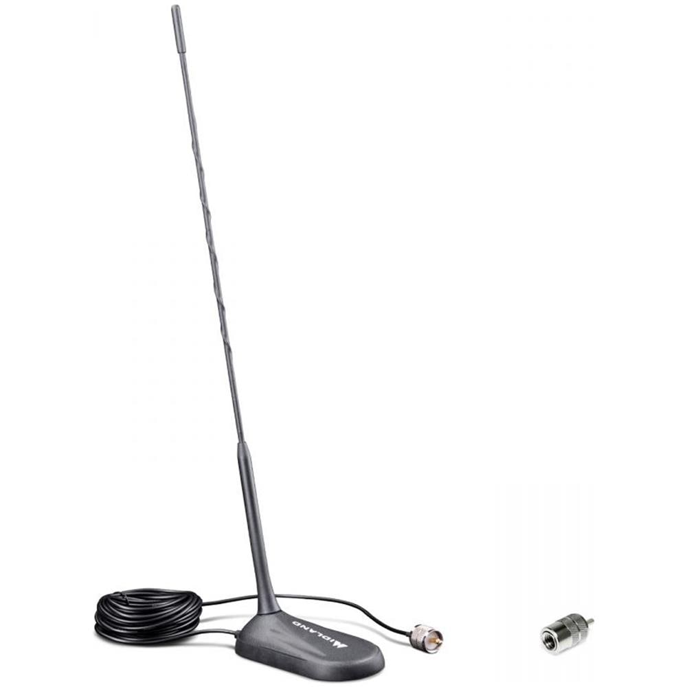 Mc45 Antenna Cb Con Base Magnetica, Antenna Veicolare Su Banda 26-28mhz, Cavo 4.5m, Forza Magnetica Garantita Fino Alla Velocità Di 140km / h. - Foto 1