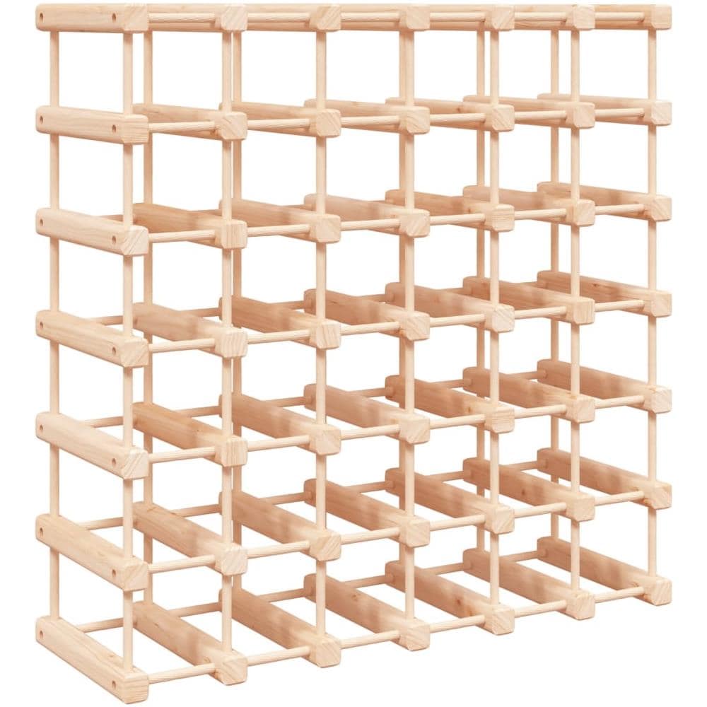 Portabottiglie Vino 42 Bottiglie 68,5x23x68,5 Cm Massello Pino - Foto 2