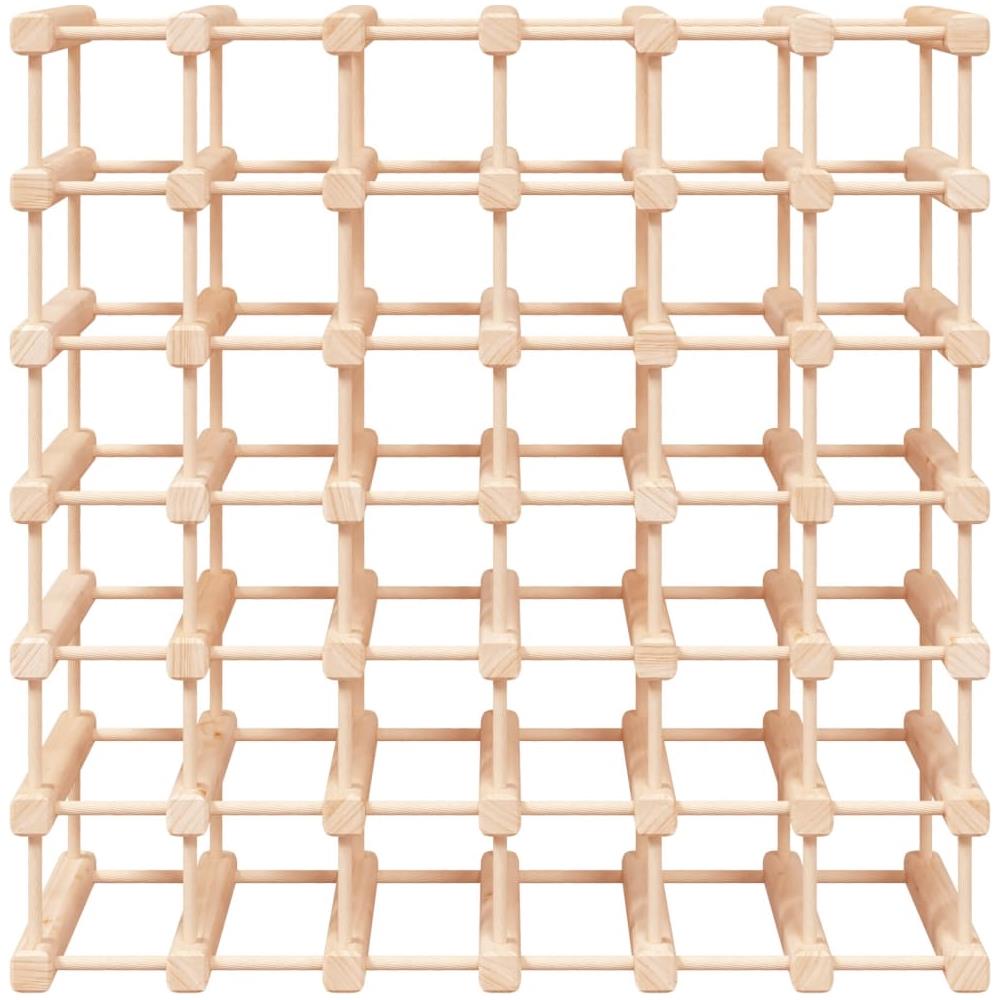 Portabottiglie Vino 42 Bottiglie 68,5x23x68,5 Cm Massello Pino - Foto 3