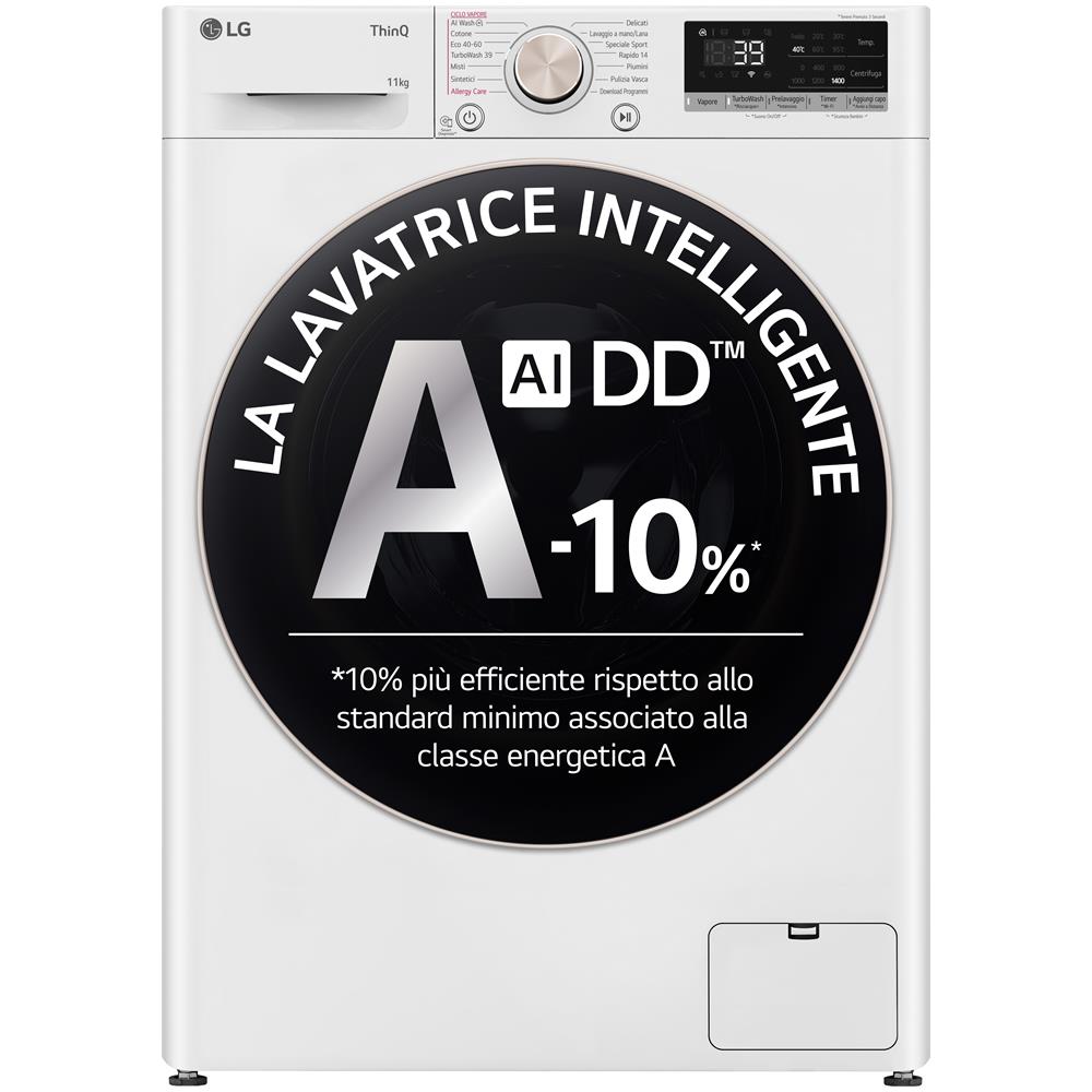 Lavatrice Libera Installazione F4R7011TSWG.ABWQPIS R7 AI DD TurboWash 360 11 Kg Classe A - Foto 11