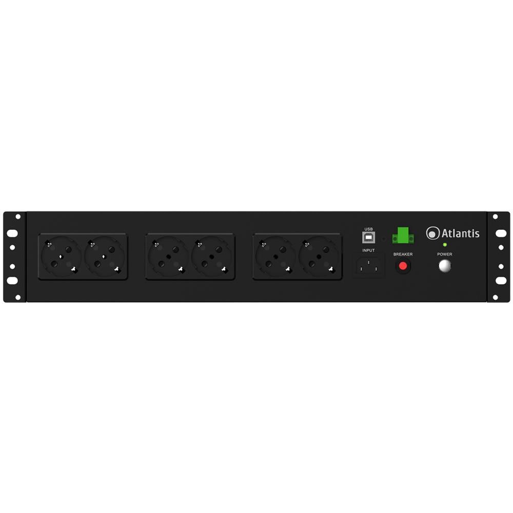 UPS Gruppo di Continuità Rack 2U a Profondità Ridotta 800 VA 480 Watt Interfaccia USB tipo HID (supporto per NAS) - Foto 2
