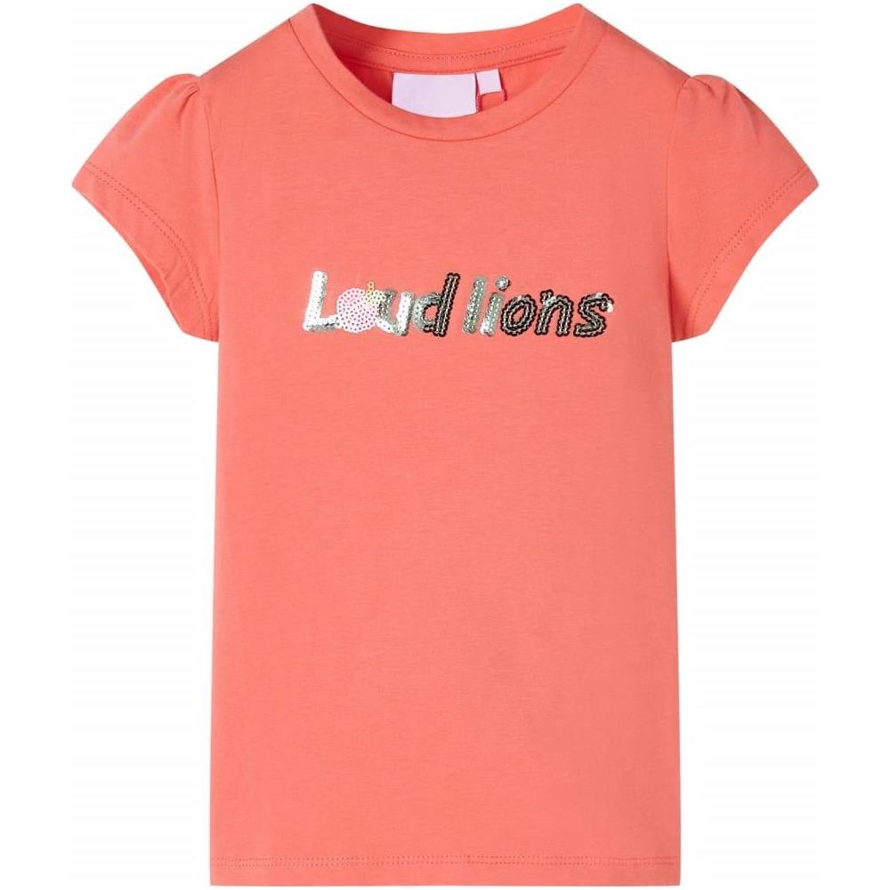 Maglietta da Bambina con Maniche Corallo 104 - Foto 1