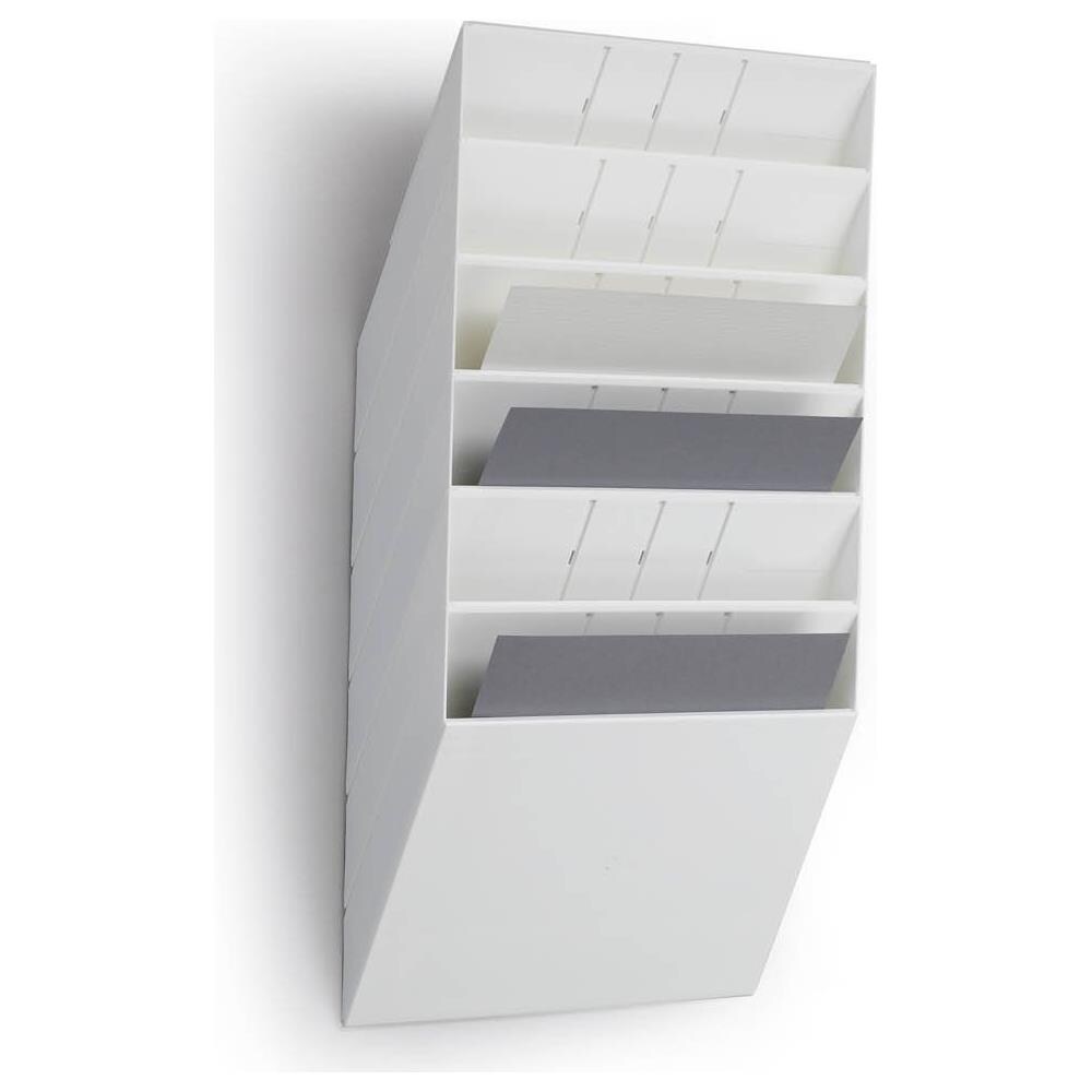 Flexiboxx 6 A4 Orizzontale Espositore Da Parete 6 Bianco - Foto 2