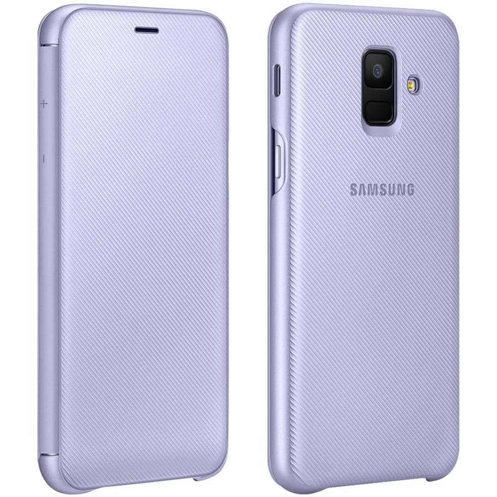 WALLET COVER GALAXY A6+ VIOLET - Foto 1