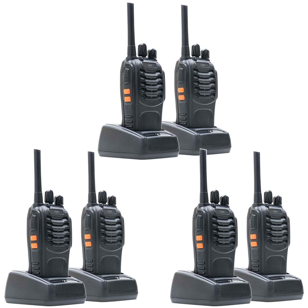 Kit Di 6 Stazioni Radio Portatili Pmr R40 Pro Batterie, Caricabatterie E Auricolari Inclusi - Foto 1