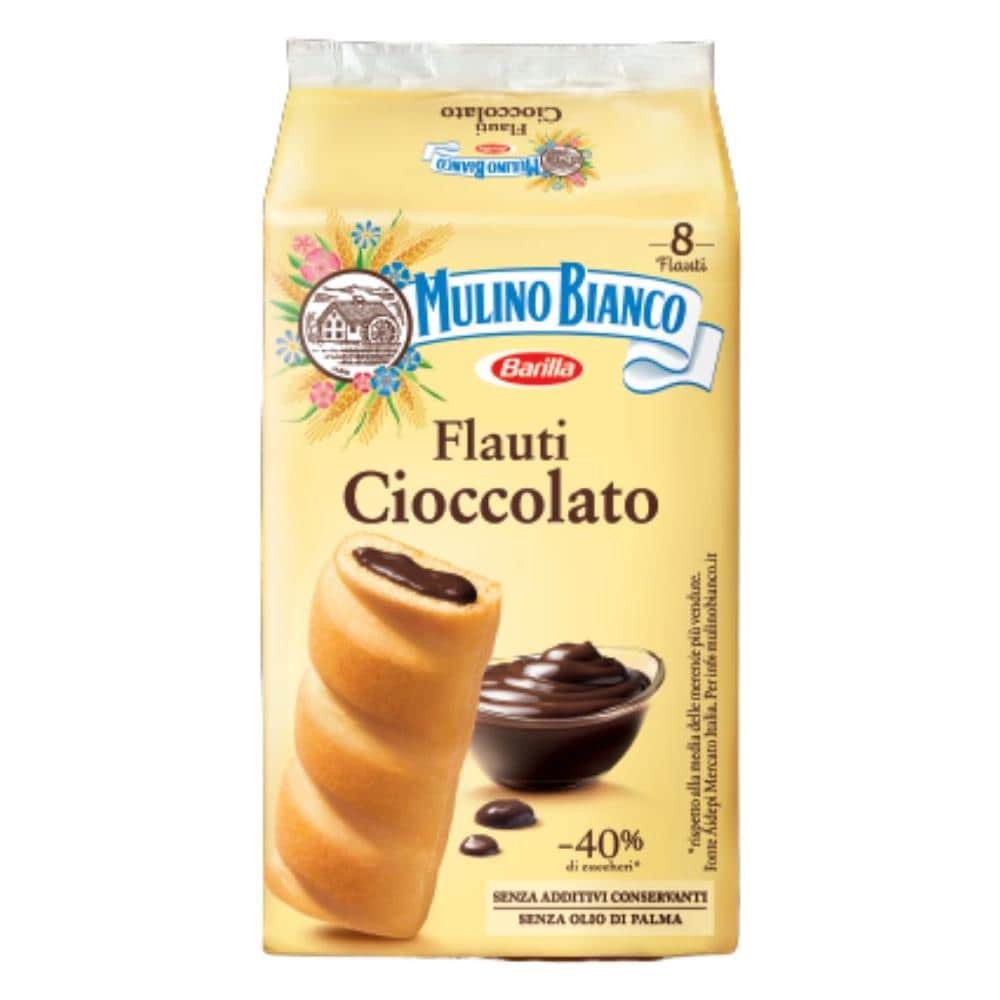 Mulino Bianco Flauti Al Cioccolato In Confezione Da 8 Flauti - 280 Grammi Totali - Foto 1