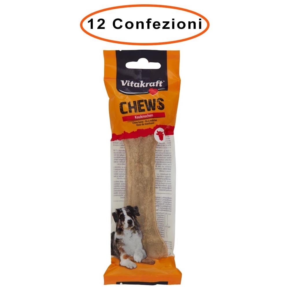 Osso Per Cani Snack Chews 14 Cm 12 Confezioni Da 90 Gr - Foto 1